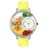 Whimsical Watches Unisex U0150007 Giraffe Yellow Leather Watch