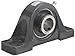 Browning VPLS-232S AH Pillow Block Ball Bearing, 2 Bolt, Air Handling Duty, Setscrew Lock, Contact and Flinger Seal, Cast Iron, Inch, 2" Bore, 2-3/16" Base To Center Height