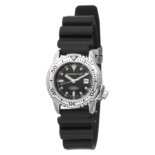 Momentum Women's 1M-DV83B1B Storm II Black Dial Hyper Natural Rubber Watch