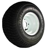 4-hole 8 x 7 White Trailer Wheel & Tire (770 lb. capacity)