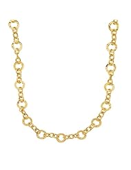 Long Luscious Links Fancy 14K Gold Necklace