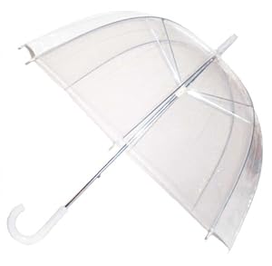 RainStoppers W3465 Clear PVC Dome Umbrella