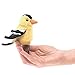 Folkmanis Mini Goldfinch Finger Puppet Plush