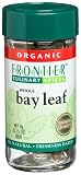 Frontier Organic Whole Bay Leaf, 0.15-Ounce Bottle (Pack of 4)