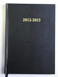 from AbbeyShake academic year diary 2012 - 2013 week to view 12 months - hard back case bound black cover WTV - for homework/student/school/college
