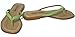 Colin Stuart Leather Flip Flop Thong Sandals (7M, Green)