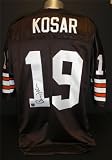 Bernie Kosar Autographed Brown Custom Jersey ~ Cleveland Browns and University of Miami UM QB