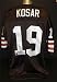 Bernie Kosar Autographed Brown Custom Jersey ~ Cleveland Browns and University of Miami UM QB