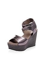 Bueno Sandalias de cuña (Plomo)