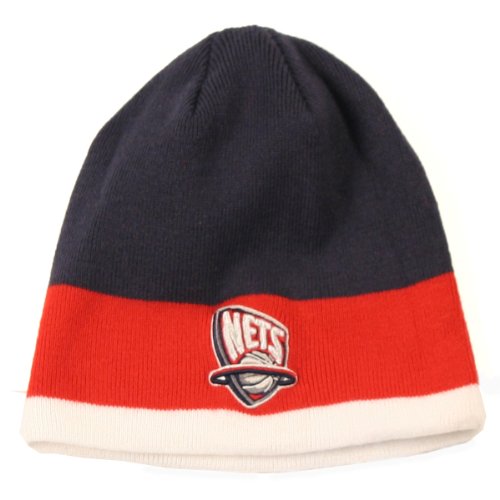 New Jersey Nets Tri-Color Knit Beanie