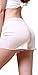 METWAY Women's Mulberry New Silk High Waisted Lace Boy Shorts Panties