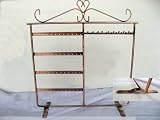 Christmas Gift: Decorative Heart Metal Jewelry Stand Holder Organizer For Earrings Necklaces Bracelets