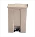 Tools & Hardware : 12 Gallon Rubbermaid Plastic Step On Trash Can - Beige