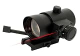 1X40 Red Dot Sight with Built in Red Laser/Quick Release Weaver Mount