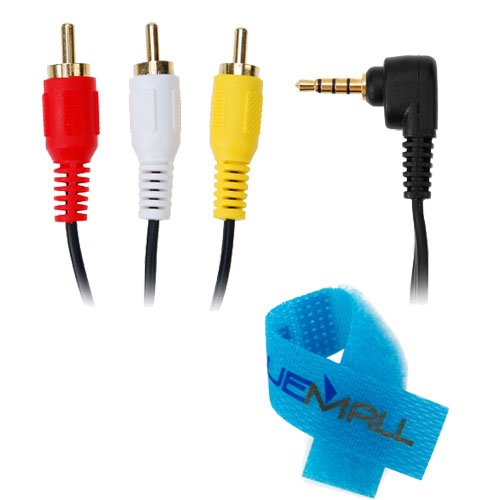 GTMax 3.5mm to 3 RCA Cable Replacement for Sony VMC-20FR / Canon STV-250N + Cable Tie for Canon VIXIA HF R20 HF R21 HF R200 HF M300 HF M30 HF M31 HF M40 HF M400 HF M41 HV40 HF S30 HF R100 HF R10 HF G10 HF S21 HF S20 HF S200 HF 21 HF M32 GTMax 3.5mm to 3 RCA Cable Replacement for Sony VMC-20FR / Canon STV-250N + Cable Tie for Canon VIXIA HF R20 HF R21 HF R200 HF M300 HF M30 HF M31 HF M40 HF M400 HF M41 HV40 HF S30 HF R100 HF R10 HF G10 HF S21 HF S20 HF S200 HF 21 HF M32