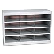 Steel Project Center Organizer, 12 Pockets, 37 1/2 x 15 3/4 x 25 3/4