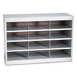 Steel Project Center Organizer, 12 Pockets, 37 1/2 x 15 3/4 x 25 3/4