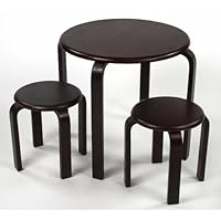 Lipper 3 Piece Table and Stool Set