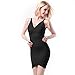 Meilun® Women's Rayon Thick Stretch V-neck Bandage Bodycon Dress