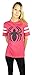 Spider-man Womens Logo Varsity Football Tee Red Heather