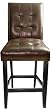 Noble House Home Accents Travis Leather Barstool