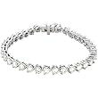 18K White Gold Diamond Tennis Bracelet - 12.00 Ct.