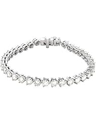 18K White Gold Diamond Tennis Bracelet - 12.00 Ct. -- LIFETIME WARRANTY