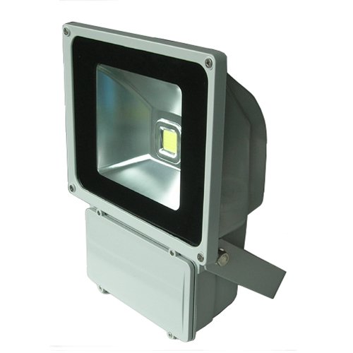 70 Watt LED Waterpoof Outdoor Security Floodlight 100-240VAC By LEDwholesalers, 3703WW