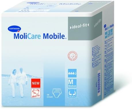Molicare Mobile® Absorbent Disposable Protective Underwear - Case/56 (Med (32" - 47" Waist))