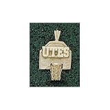 Utah Utes Solid 14K Gold ''UTES'' Backboard Pendant
