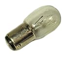 Kenmore Light Bulb, short glass light bulb, 15W bayonet base, push in & twist, 2 posts on bottom of bulb