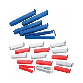 Kitchen Craft Bag Clips, Mixed Bag of 20