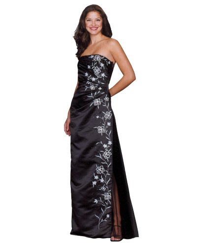 Formal Evening Gown. Strapless Dress for Prom, Party, Wedding by Sean Collection (283 2XS)