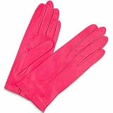 Forzieri Women's Hot Pink Unlined Italian Leather Gloves