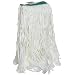Rubbermaid FGD41206 Super Stitch Rayon Mop, Medium, 1" Green Headband, White