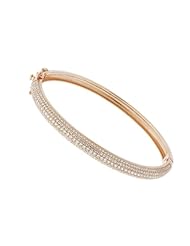 Ladies Rose Gold Tone CZ Bracelet
