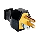 Pass &amp; Seymour SA399BKCC10 Residential Straight Blade Plug 15-Amp 125-volt Two Pole Three Wire, Black