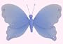 10" Medium Blue Jewel Butterfly Decorations - butterflies hanging nylon nursery bedroom girls room ceiling wall decor, wedding birthday party baby bridal shower