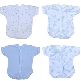 Premature Early Baby Clothes SCBU / Neonatal Bodysuit / Vest 0 -1.5lb, 3.5lb, 5.5lb Blue