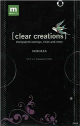 Clear Creations Overlays 4x6 Sheets, 20/Book: Scrolls