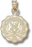 Eastern Michigan Eagles Seal Pendant - 14KT Gold Jewelry