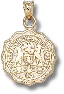 Eastern Michigan Eagles 14KT Gold Seal Pendant