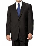 Signature Gold 2-Button Wool Suit- Charcoal Fashion Stripe