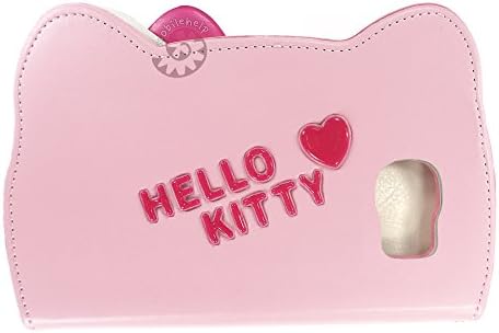 HELLO KITTY Flip Leather Wallet Case for Samsung Galaxy S6 Edge with Hand Strap Diary Cover (Baby Pink)