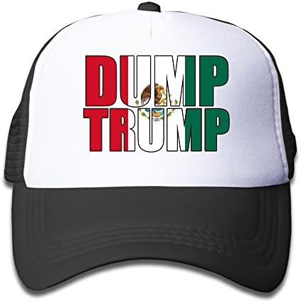 Dump Trump Mexican Flag Mesh Kids Fitted Cap