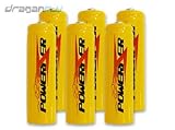 6 AA 1.2V NiCd Rechargeable Batteries 1000mAh
