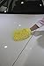 Crusar Microfiber Chenille Dust Wash Mitt Thick and Super Absorbent Universal Fit for Most Hands Use Wet or Dry Yellow Pack of 1