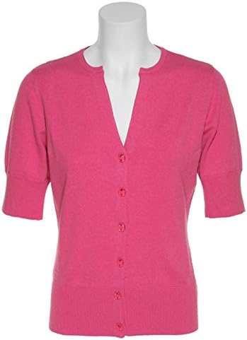 KERSH Half Sleeve Cardigan w/ Multi-Faceted Buttons,FUS,M