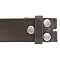 Boston Traveler Italian Leather Multi-Buckle Belt Dark Brown