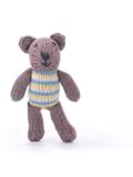 ChunkiChilli Organic Cotton Mini Teddy Toy - Grey